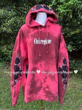 CIVIL REGIME Black Roses Hoodie Exorcist Hoodie